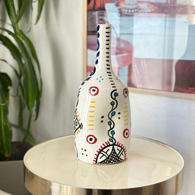 Hennou Amazigh bottle handmade vase