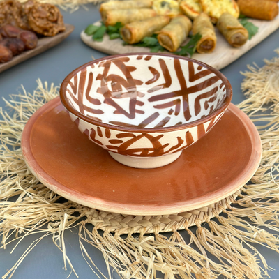 Service à table terracota (14 pièces) - Ajbir