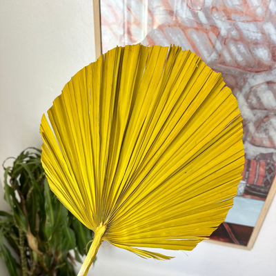 Yellow palm leaf
