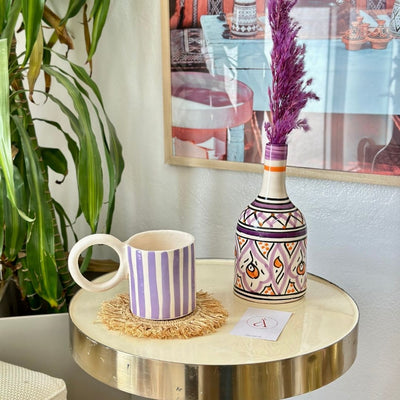 Mug rayé mauve - Ajbir