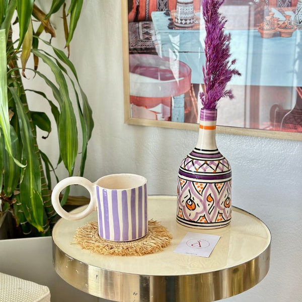 Mug rayé mauve - Ajbir