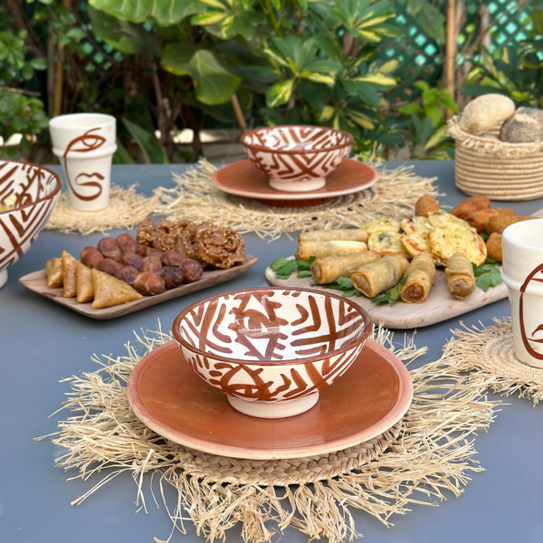 Service à table terracota (14 pièces) - Ajbir