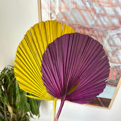 Yellow palm leaf
