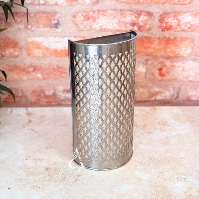 Khmissa wall light in silver-plated brass