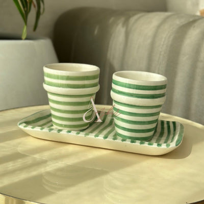 Plateau rayé vert - Ajbir