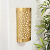 Afulki wall light in golden brass