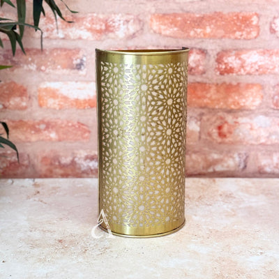 Zellige wall light in gilded brass