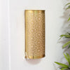 Zellige wall light in gilded brass