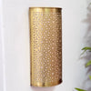 Zellige wall light in gilded brass