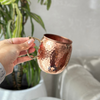 Hammered copper mug