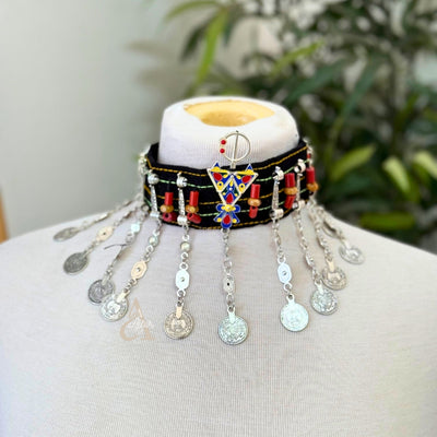 Amazigh Tazerzit Head and Neck Accessory