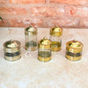 Glass and gold brass box