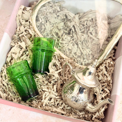 Handcrafted green tea gift box