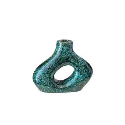 Vase Medina bleu moucheté - Ajbir