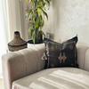 Sabra (cactus silk) black handmade cushion cover (Copy)