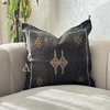 Sabra (cactus silk) black handmade cushion cover (Copy)