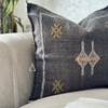 Sabra (cactus silk) black handmade cushion cover (Copy)