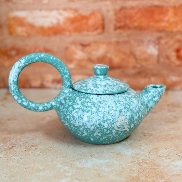 Sky blue teapot handcrafted gift box
