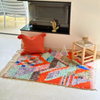 Azilal Berber rug, colorful, 100% sheep wool, 104cm/142cm