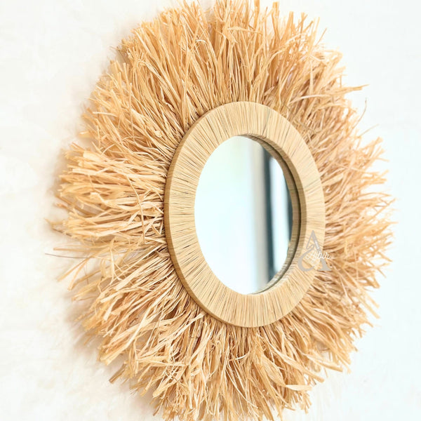 Natural Bohemian Mirror 42cm