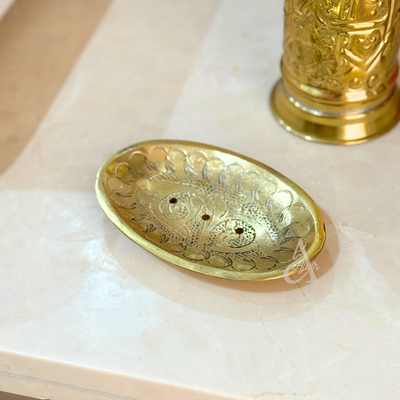 Nakch gold-plated copper soap dish