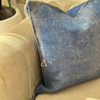Sabra plain cushion cover (cactus silk) faded denim blue