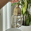 Traditional gilded brass lantern