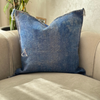 Sabra plain cushion cover (cactus silk) faded denim blue