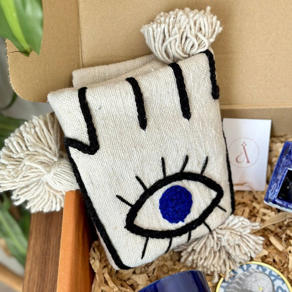Box cadeau khmissa bleu - Ajbir