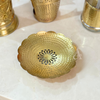 Round gold copper soap dish 1