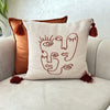 Housse de coussin Oudm terracota 50cm/50cm - Ajbir