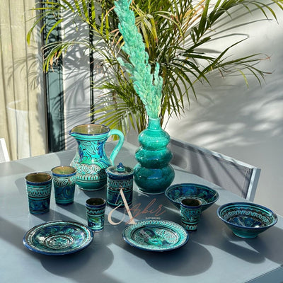 Carafe Nakch vert pétrole - Ajbir