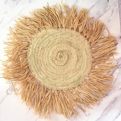 Wicker Fringed Placemat 52cm (1pc)