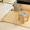 Mrirt Berber rug cream 100% sheep wool - 163cm / 122cm