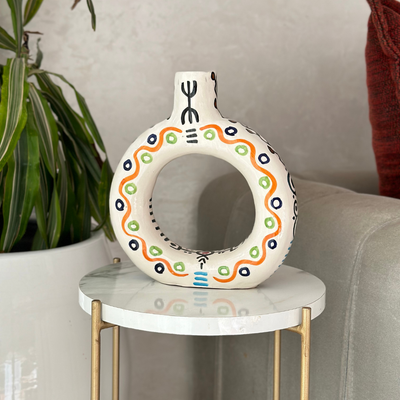 Handcrafted vase Tafoukt Amazigh Batul