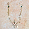 Silver Amazigh Tazerzit accessory with pins