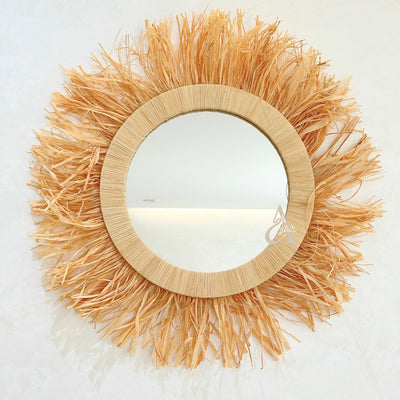 Natural Bohemian Mirror 55cm