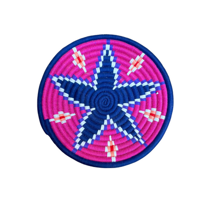 Plateau Talount rose et bleu 30cm - Ajbir