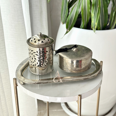 Plateau en verre triangulaire - Ajbir