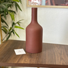 Iridescent brown bottle vase