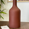 Iridescent brown bottle vase