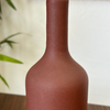 Iridescent brown bottle vase
