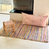 Colorful striped Beni Ouarain Berber rug 100% sheep wool - 162cm / 110cm