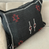 Housse de coussin Sabra (soie de cactus) noir - Ajbir