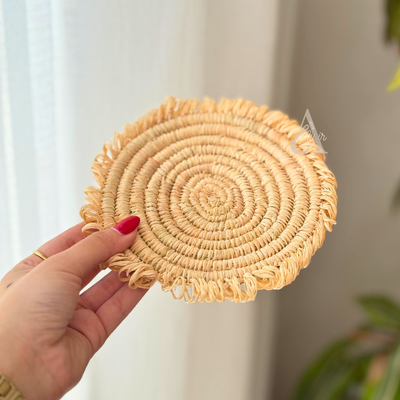 Assil raffia saucer - Raffia