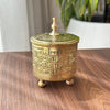 Gold-plated zwak copper sugar bowl
