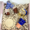 Blue brown handmade gift box