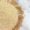 Tafoukt wicker fringed placemat 47cm (1pc)
