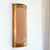 Aourir wall light in brass and jute