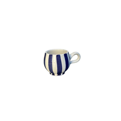 Tasse à café rayée bleu - Ajbir